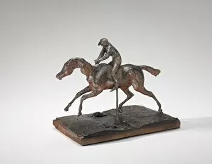 Wool Gallery: Horse Galloping on the Right Foot, the Back Left Foot Only Touching the Ground