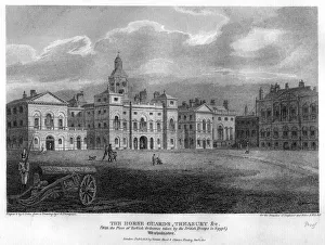 Field Gun Prints: Horse Guards, Westminster, London, 1810. Artist: G Cooke