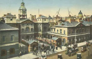 Clock Tower Prints: Horse Guards, Whitehall, London, c1910. Creator: Unknown