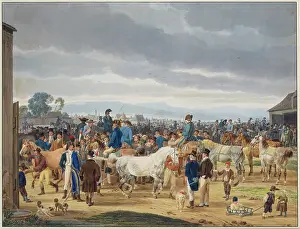 Market Prints: Horse market, 1802. Creator: Wilhelm von Kobell
