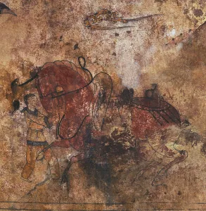 North Korea Prints: The Horse. The mural painting of the Susan-ri Tomb, Second Half of the 5th century
