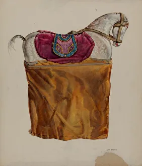 Animal Likeness Prints: Horse Puppet, c. 1937. Creator: James McLellan