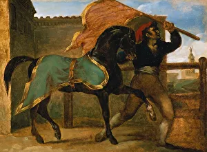 Carnival Prints: Horse Race, 1817. Creator: Theodore Gericault
