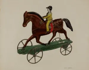 Wheels Prints: Horse and Rider, 1935 / 1942. Creator: Philip Johnson