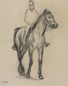 Edgar Degas French Prints: Horse and Rider, c. 1890. Creator: Edgar Degas (French, 1834-1917)