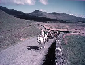 Holiday Prints: Horse riders, Rhyd-ddu, Wales, c1955. Creator: Arthur Charles Kirby Ware