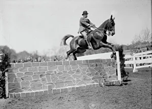 Obstacle Prints: Horse Shows - Col. A.W. Dunn, Hurdling