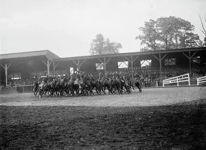 Race Track Prints: Horse Shows - Demns - By Ft. Myer Cav