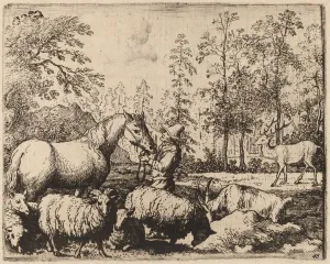 Albert Van Everdingen Gallery: The Horse and the Stag, probably c. 1645 / 1656. Creator: Allart van Everdingen