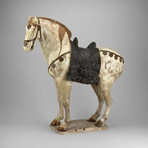 Saddle Gallery: Horse, Tang dynasty (618-907 A.D.), first half of 8th century. Creator: Unknown
