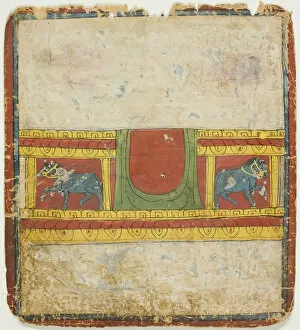 Ve Art Collection: Horse Throne, from a Set of Initiation Cards (Tsakali), 14th / 15th century