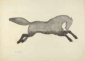 Joseph Rothenberg Prints: Horse Weather Vane, 1935 / 1942. Creator: Joseph Rothenberg