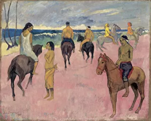 Paul Eugéne Henri 1848 1903 Gallery: On Horseback at Seashore (II)