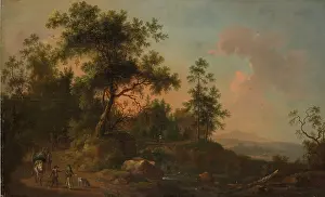 1760s Prints: A Horsecart Leaving a Forest, c1760s. Creator: Friedrich Wilhelm Hirt