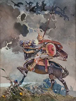 Magic Prints: Horseman. Artist: Karasin, Nikolai Nikolayevich (1842-1908)