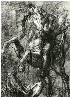 Hans Tietze Collection: Horseman, c1565, (1937). Artist: Titian