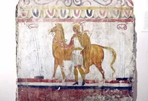 Horseman, Lucan tomb painting, Paestum, c4th century BC