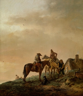 Philips Wouwerman Prints: Horseman's Stop. Creator: Philip Wouverman