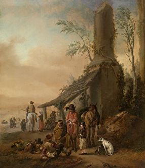 Philips Wouwerman Prints: Horseman's Stop. Creator: Philip Wouverman