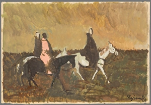 1941 Prints: Three Horsemen, 1941. Creator: Cyprian Majernik