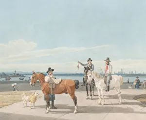 Wilhelm Prints: Horsemen near Munich, 1830. Creator: Wilhelm von Kobell