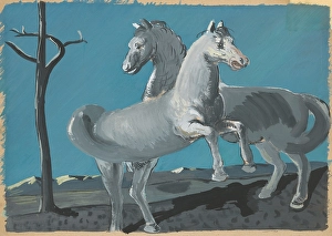 Cyprian Prints: Horses, 1936-1937. Creator: Cyprian Majernik