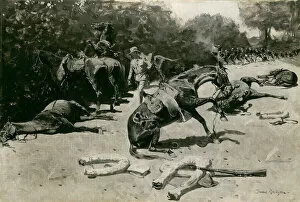 American West Gallery: How the Horses Died for Their Country at Santiago, 1899. Creator: Frederic Remington