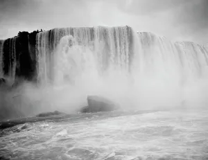 Steamboats Prints: Horseshoe Fall, from Maid of the Mist, Niagara Falls, New York, ca 1900. Creator: Unknown