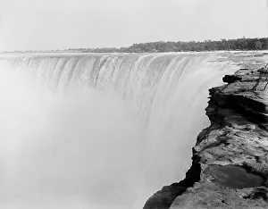 View From Above Prints: The [Horseshoe] Falls from above, between 1890 and 1899. Creator: Unknown