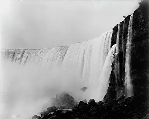 Waterfalls Prints: The [Horseshoe] Falls from below, between 1890 and 1899. Creator: Unknown
