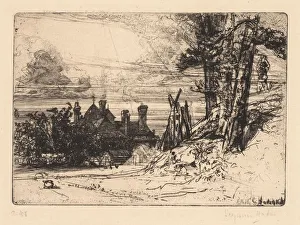 1818 1910 Prints: Horsleys House at Willesley, 1865. Creator: Francis Seymour Haden (British, 1818-1910)