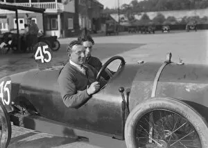 Co Driver Gallery: Horstman of TL Edwards, JCC 200 Mile Race, Brooklands, 1921. Artist: Bill Brunell