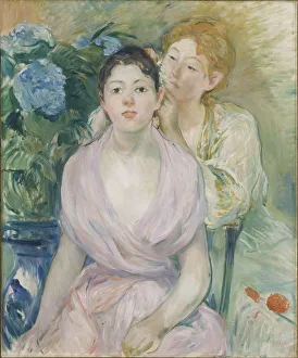 Berthe 1841 1895 Gallery: Hortensia (The two sisters), 1894