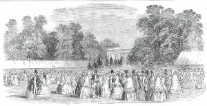 Maura Prints: Horticultural Fete at Cheltenham - the Lawn, 1850. Creator: Unknown