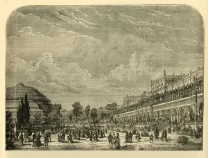 The Horticultural Garden and Exhibition Building, c1876. Creator: Unknown