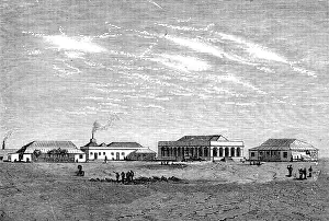 Hospital, Ascension Island, 1874. Creator: Unknown