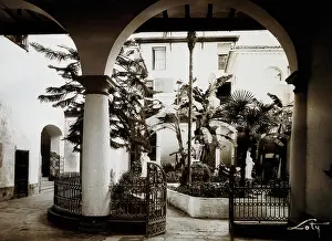 Railing Prints: Hospital Civil, Jativa: view of the cloister, c1900. Creator: Unknown