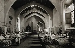 Beds Prints: Hospital de la Santa Cruz, Barcelona: ward of San Joe Oriol, c1900. Creator: Unknown