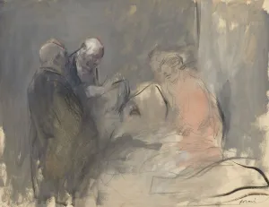 Late 19th Early 20th Century Prints: In the Hospital (recto) Sketch for In the Hospital (verso), fourth quarter 1800s or
