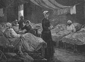 Battles Of The Nineteenth Century Gallery: In The Hospital at Scutari, c1880, (1902)