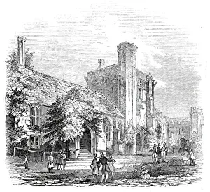 Almshouse Gallery: The Hospital of St. Cross, 1845. Creator: Unknown