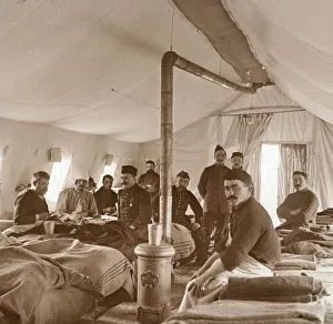 Flue Collection: Hospital, Suippes, Somme, northern France, c1914-c1918