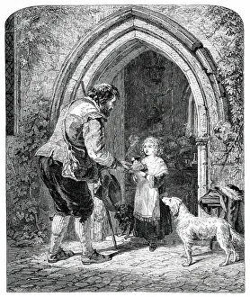 Horsley John Callcott Prints: Hospitality - The Mote, Ightham