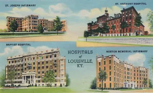 Souvenir Book Prints: Hospitals of Louisville, KY. 1942. Artist: Caufield & Shook