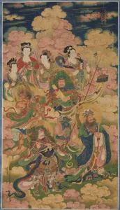 The Eight Hosts of Deva, Naga, and Yakshi, 1454. Creator: Unknown The Eight Hosts of Deva, Naga, and Yakshi, 1454. Creator: Unknown