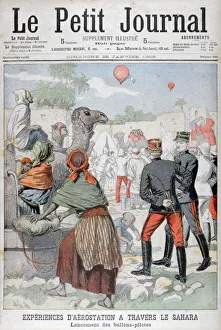 Phenomenon Prints: Hot air baloons crossing the Sahara desert, 1903