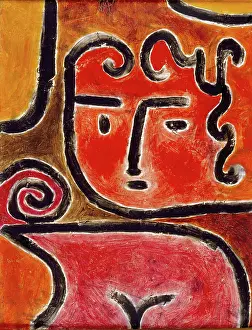Oil On Masonite Prints: Hot-Blooded Girl, 1938. Creator: Klee, Paul (1879-1940)