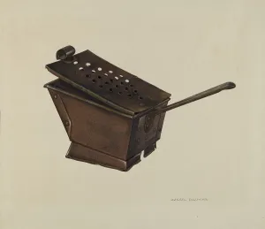 Perforated Prints: Hot Coal Carrier, c. 1940. Creator: Oscar Bluhme