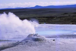 Hot Spring and Calcite Formation, Hveravellir, Central Iceland, 20th century Hot Spring and Calcite Formation, Hveravellir, Central Iceland, 20th century