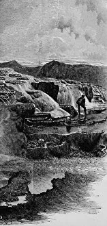 The Hot Springs near Gardiners River, 1883